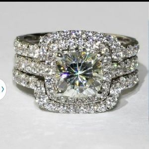 Aut pt950 certified sona wedding diamond r…